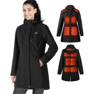Heated Jackets for Women,15 Heat Zones Women's Heated Jacket with Bαtterγ Pack,
